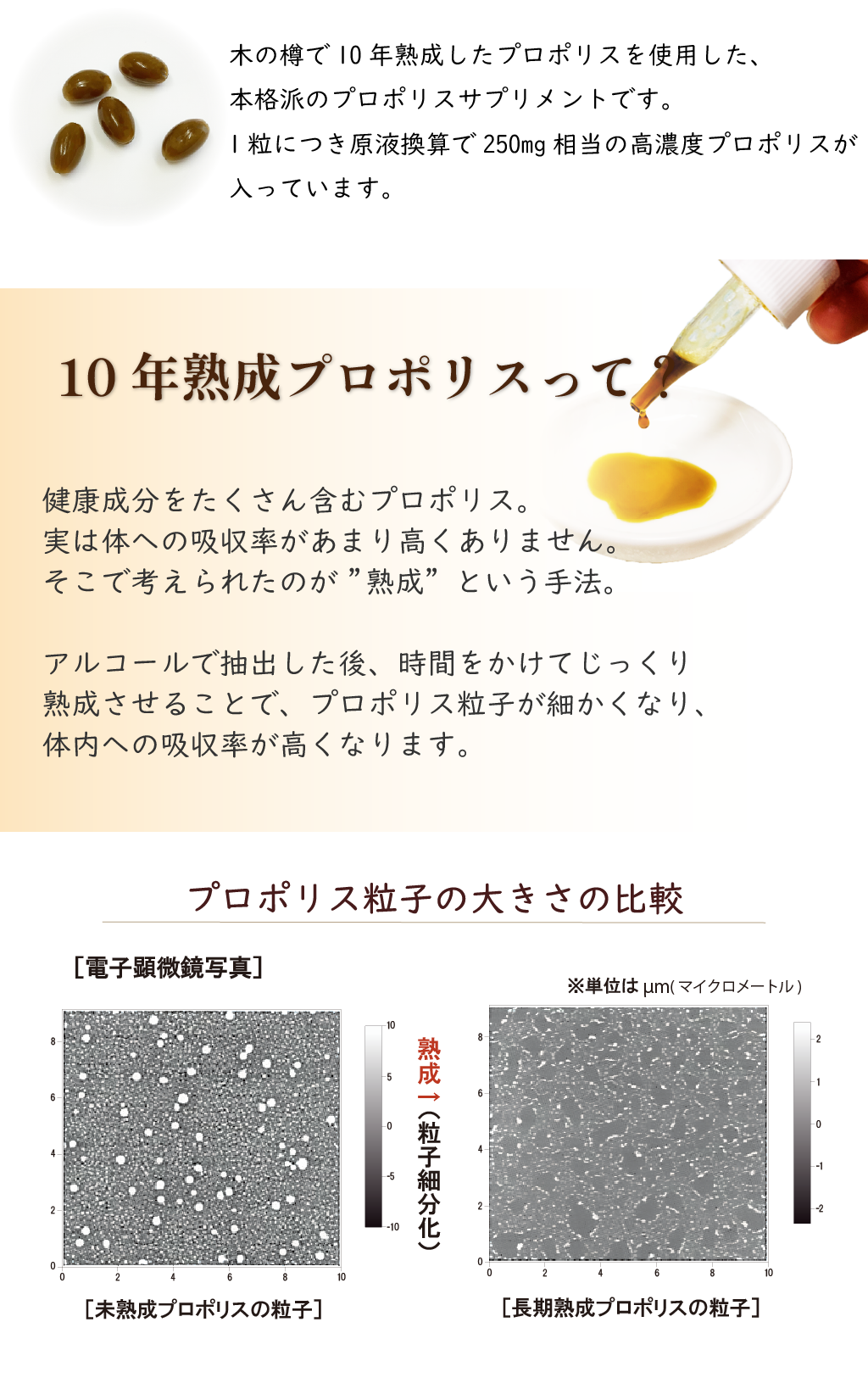 10年熟成プロポリスって？