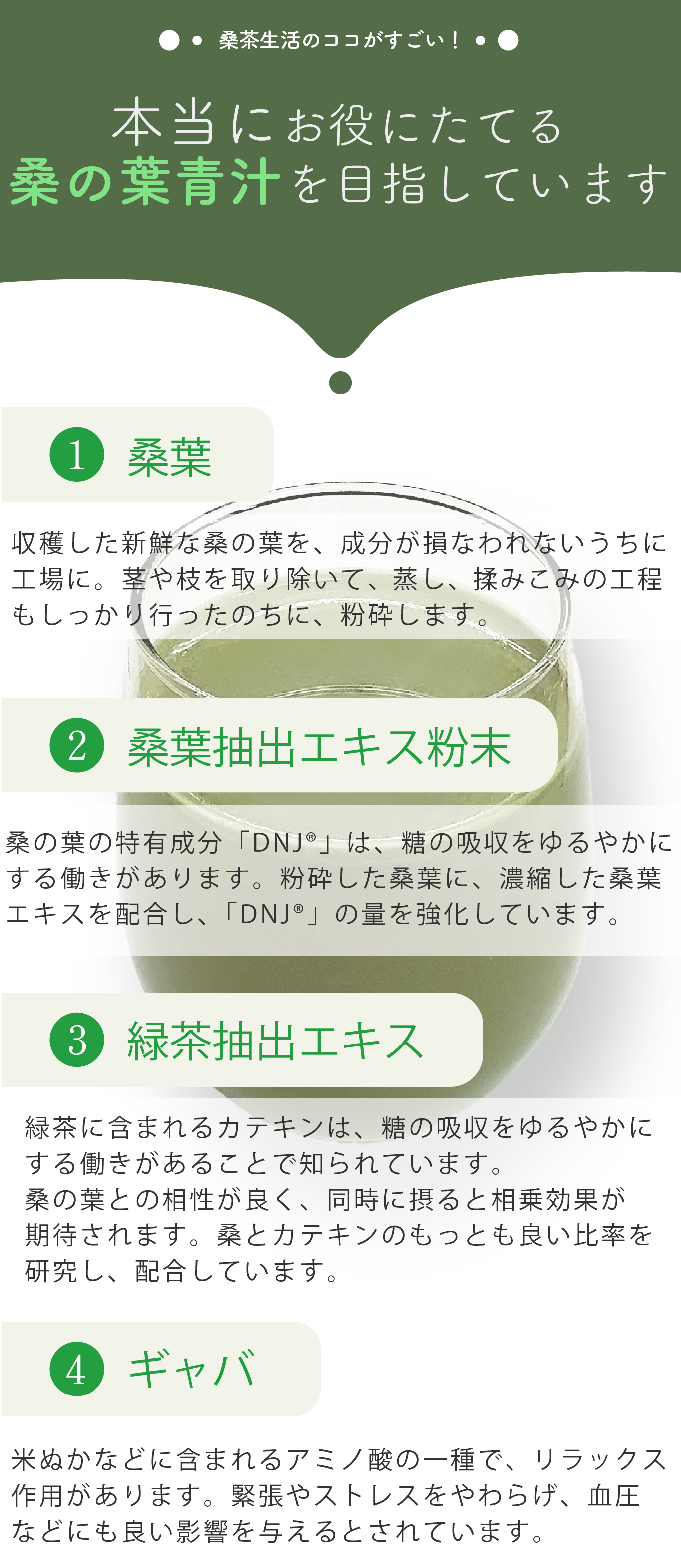 桑茶生活顆粒タイプ商品説明